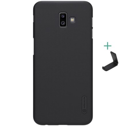 Samsung Galaxy J6 Plus (2018) SM-J610F, Műanyag hátlap védőtok, stand, Nillkin Super Frosted, fekete