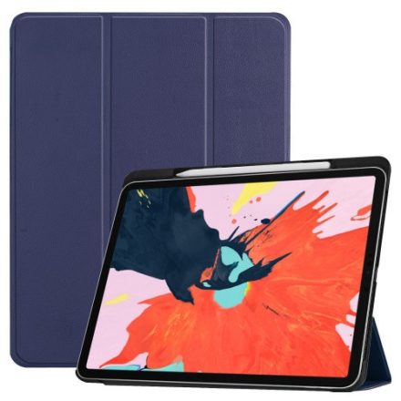 Apple iPad Pro 12.9 (2018), mappa tok, Apple Pencil tartóval, Smart Case, sötétkék