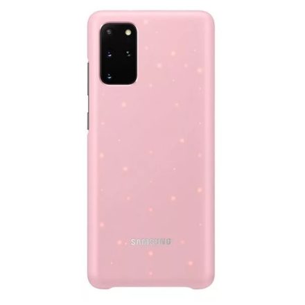 Samsung Galaxy S20 Plus / S20 Plus 5G SM-G985 / G986, Műanyag hátlap védőtok, ultravékony, LED világítás, rózsaszín, gyári