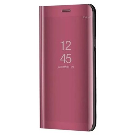 Samsung Galaxy S20 / S20 5G SM-G980 / G981, Oldalra nyíló tok, hívás mutatóval, Smart View Cover, vörösarany (utángyártott)