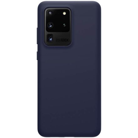 Samsung Galaxy S20 Ultra 5G SM-G988, Szilikon tok, gumírozott, Nillkin Flex Pure, kék