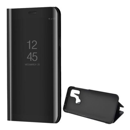 Samsung Galaxy M21 SM-M215F, Oldalra nyíló tok, hívás mutatóval, Smart View Cover, fekete (utángyártott)