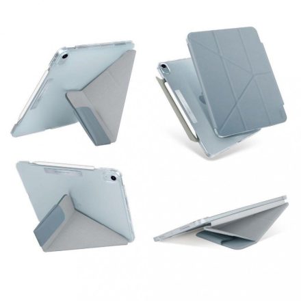 Apple iPad Pro 11 (2020 / 2021 / 2022), mappa tok, Apple Pencil tartóval, mágneses záródás, Origami Smart Case, Uniq Camden, kék