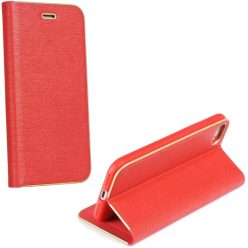  Samsung Galaxy S23 FE SM-S711, Oldalra nyíló tok, stand, Luna Book, piros