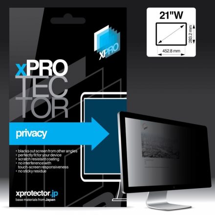 Privacy kijelzővédő fólia Monitor 21″ W (452.8×283.2mm)