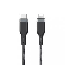   WIWU Platinum PT04 braided kábel USB-C / Lightning 3M fekete