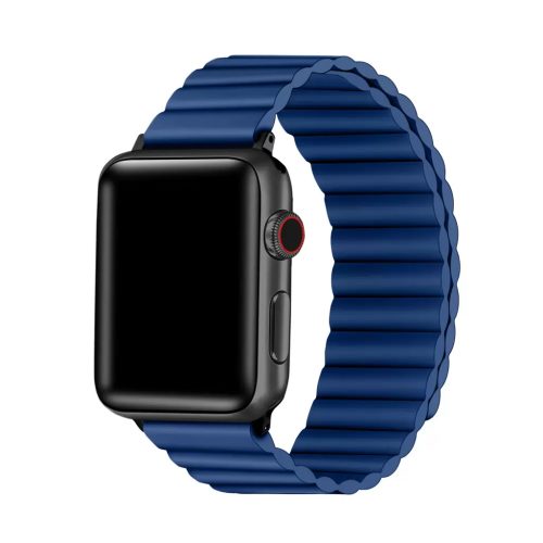 XPRO™ Apple Watch mágneses szilikon szíj kék Apple Watch 38mm / 40mm / 41mm / 42mm (S10) készülékhez