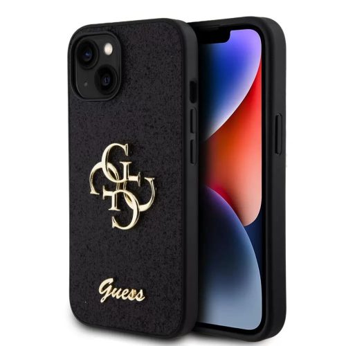 Guess tok Fekete Apple Iphone 15 készülékhez GUHCP15SHG4SGK
