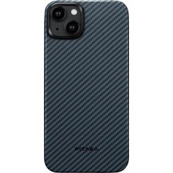   Pitaka MagEZ Case 4 Black / Blue Twill 1500D Apple iPhone 15 készülékhez - MagSafe rögzítéssel
