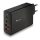 NGS fekete 100W Hálózati Töltő PD3.0 - 2 db USB-C + 2 db USB-A kimenettel