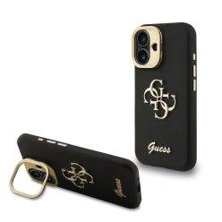   Guess tok kihajtható állvánnyal fekete GUHCP16SPCS4GSK Apple iPhone 16 készülékhez