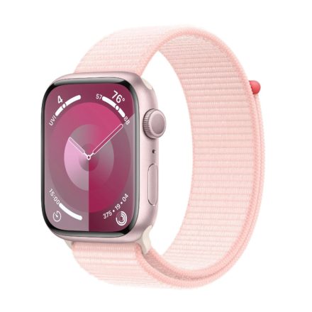 Apple Watch Series 9 GPS 41 mm Pink Aluminium Case with Sport Loop - Light Pink (MR953QH/A)