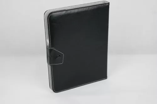 PM - Univerzális 8" Tablet Tok kitámasztható csatos - Fekete